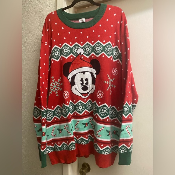 Disney Other - Disney Christmas Micky Santa Sweater NWT 4XL